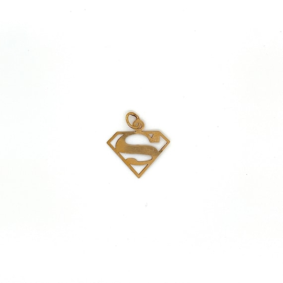 Vintage 14k Yellow Gold Superman Charm - image 1