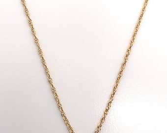 14k yellow gold rope link chain 18”