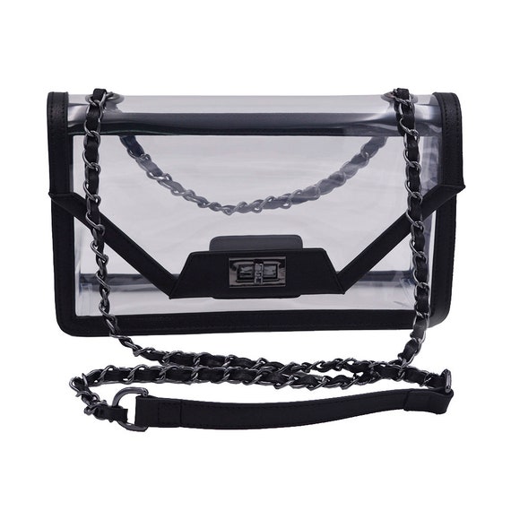 black transparent purse