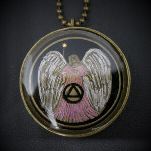 AA NA SOBRIETY Coin Pendant Necklace 