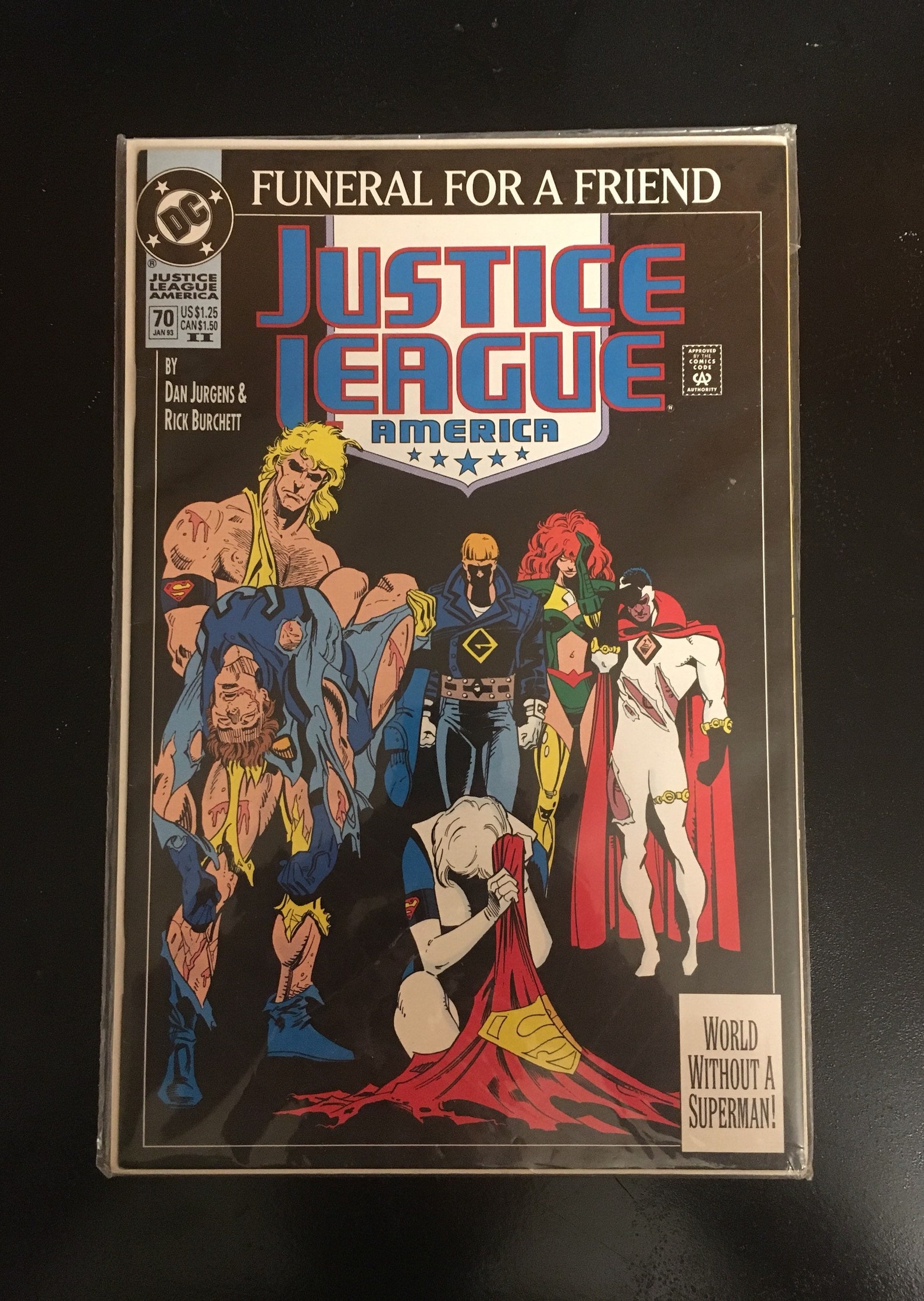 1993 DC Funeral for A Friend Justice League Comic Book 70 Excellent Etsy