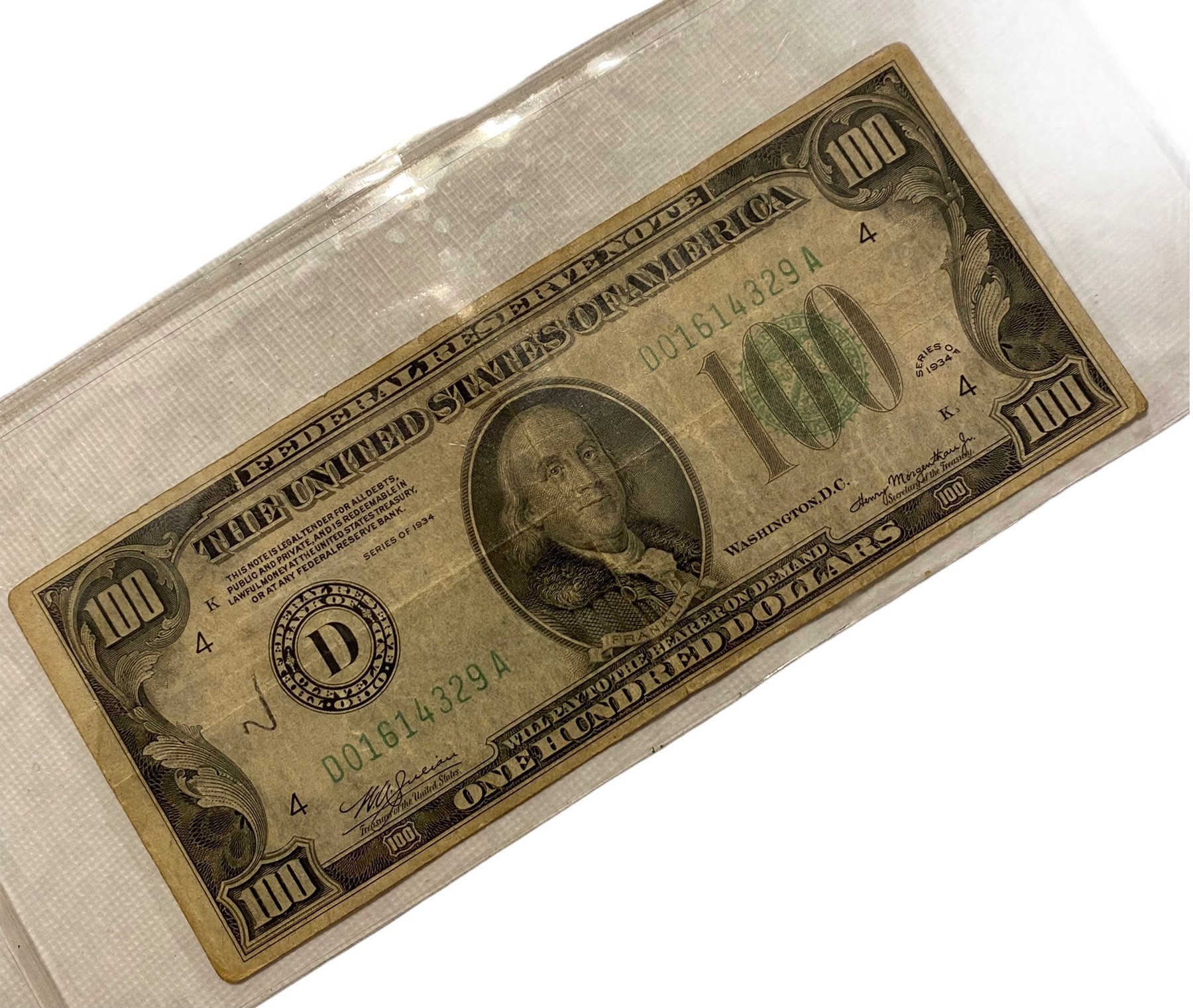 De100 Bill 1934 - 42aycd8