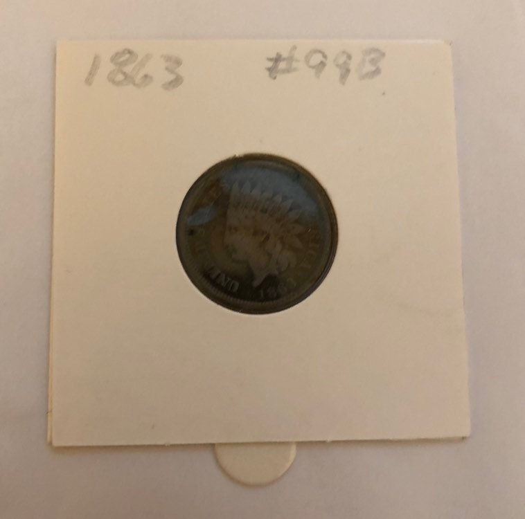 1863 年の 1 セント硬貨、1800 年代の米国通貨、1800 年代の米国ペニー