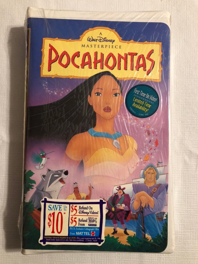 Walt Disney Masterpiece Pocahontas VHS Walt Disney Black Diamond