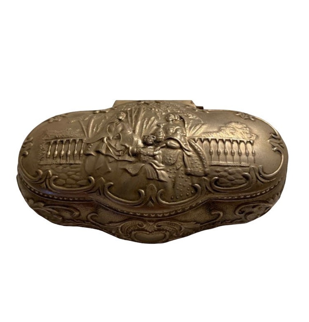 ☆アンティーク貴金属入れ☆ ヴィンテージ シルバー 小物入れ; 天使のジュエリー ホルダー