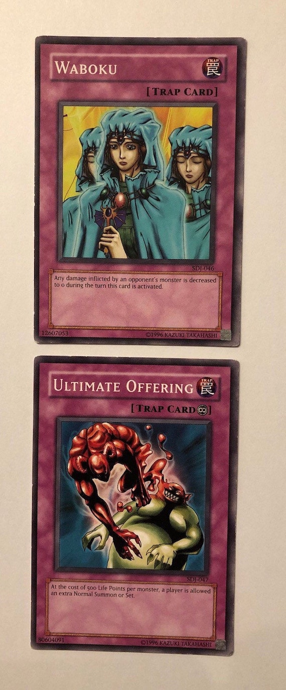 Yugioh Ultimate Offering & Waboku Collector's Card; 1996 Yu-gi-oh