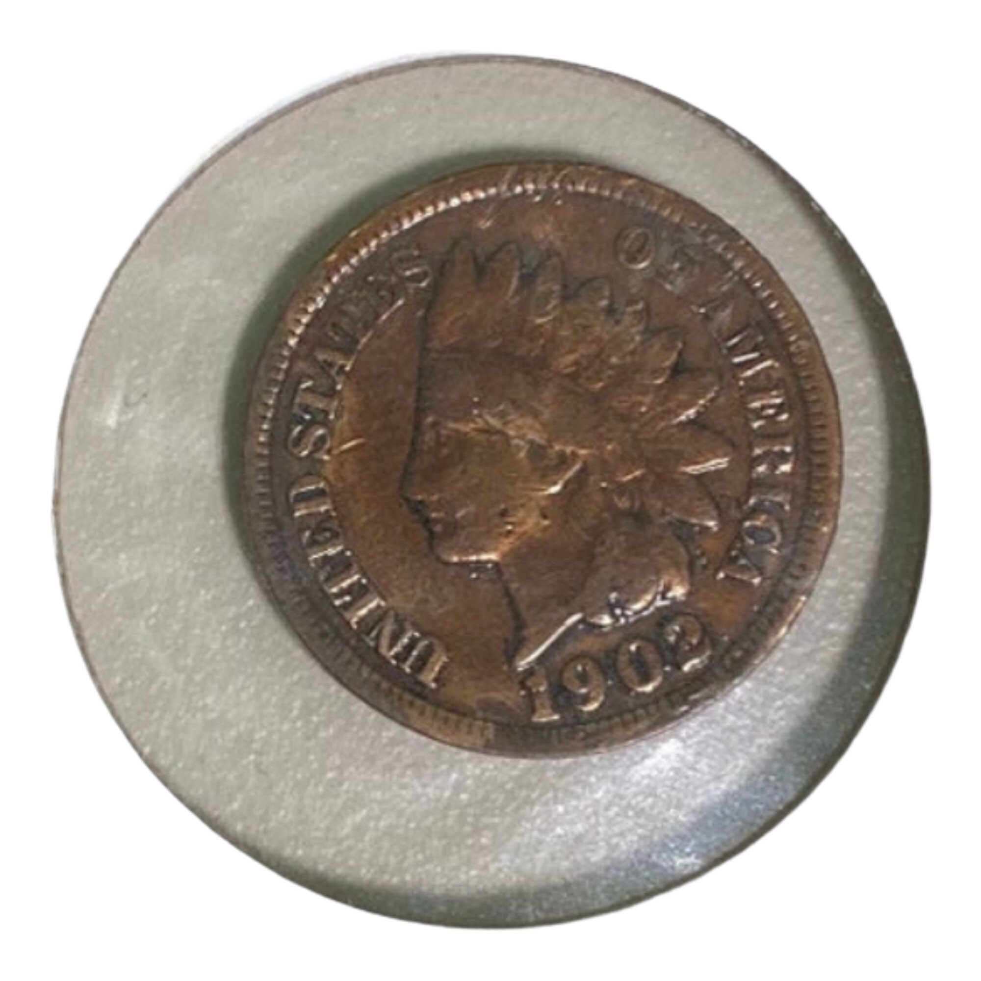 1902 1セントインディアンヘッドペニー; 米国通貨; フィラデルフィア