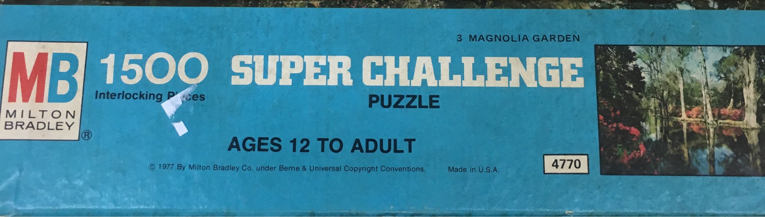 即購入可☆未開封MILTON BRADLEY ジグソーパズル1971年アメリカ製 1977 Milton Bradley 1500 Interlocking Pieces 