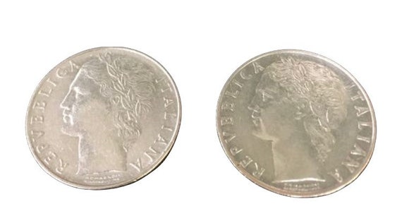 1972年および1975年 100リラ イタリア通貨; チェントリラ