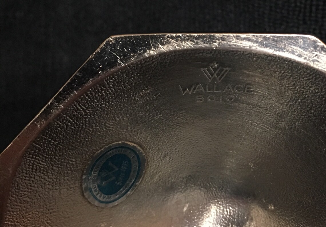 Vintage Wallace Silver Candle Holder 5010 Etsy
