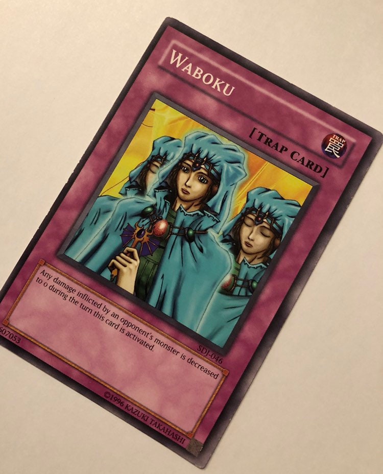 Yugioh Ultimate Offering & Waboku Collector's Card 1996 Yugioh