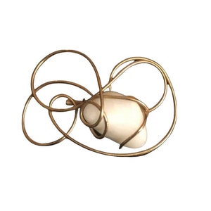 Vintage Hobe Brooch Gold Tone Loop Pin 1965