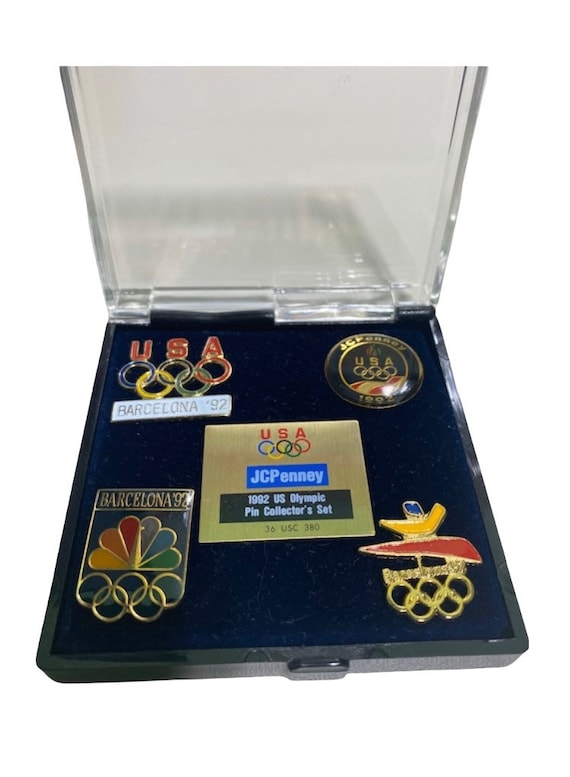 1992 Olympic Pin Set; Vintage Olympics Brooch; US 