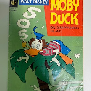 Vintage 1968 Walt Disney Moby Duck Comic Book; Walt DIsney Comic Books
