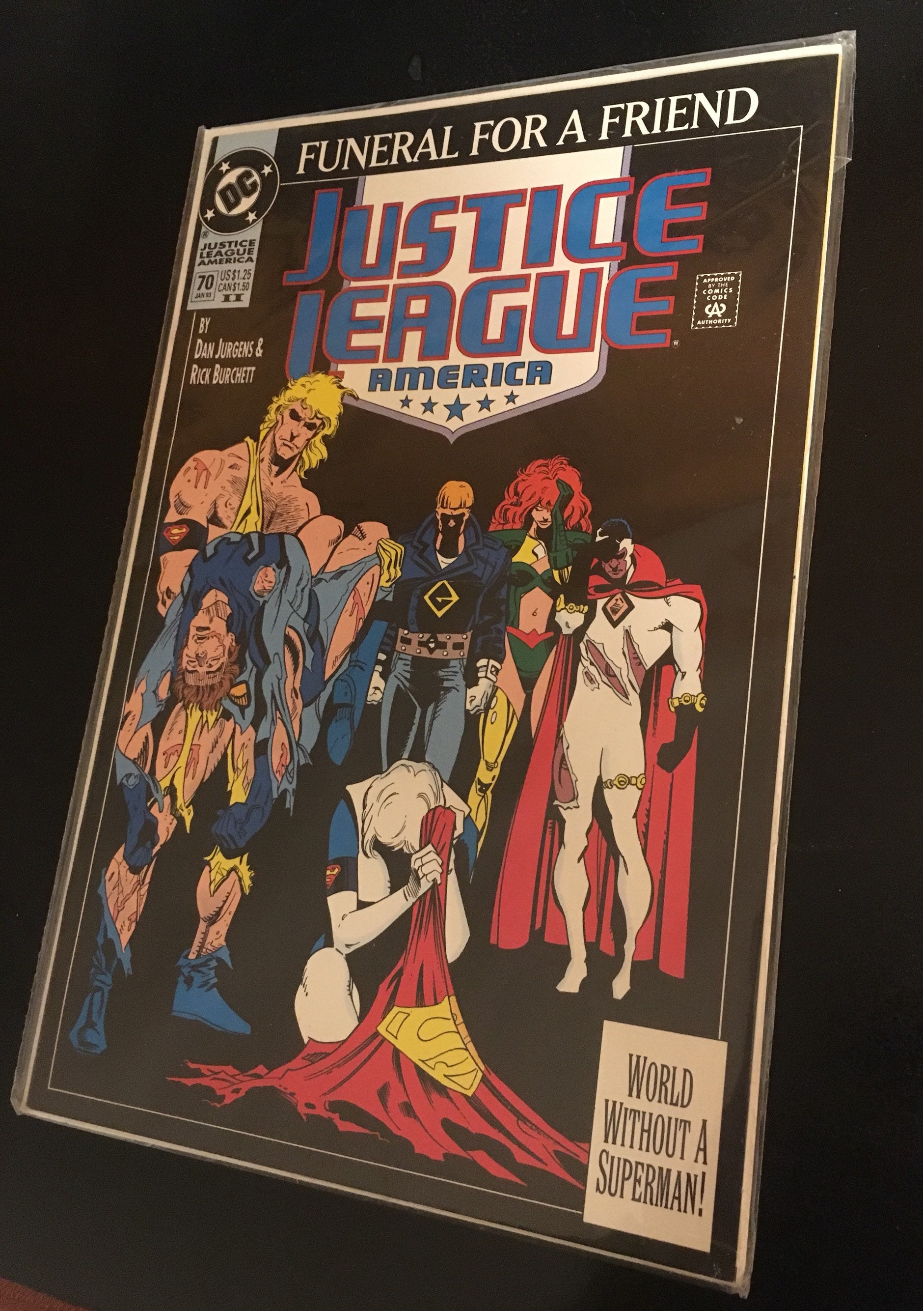 1993 DC Funeral for A Friend Justice League Comic Book 70 Excellent Etsy