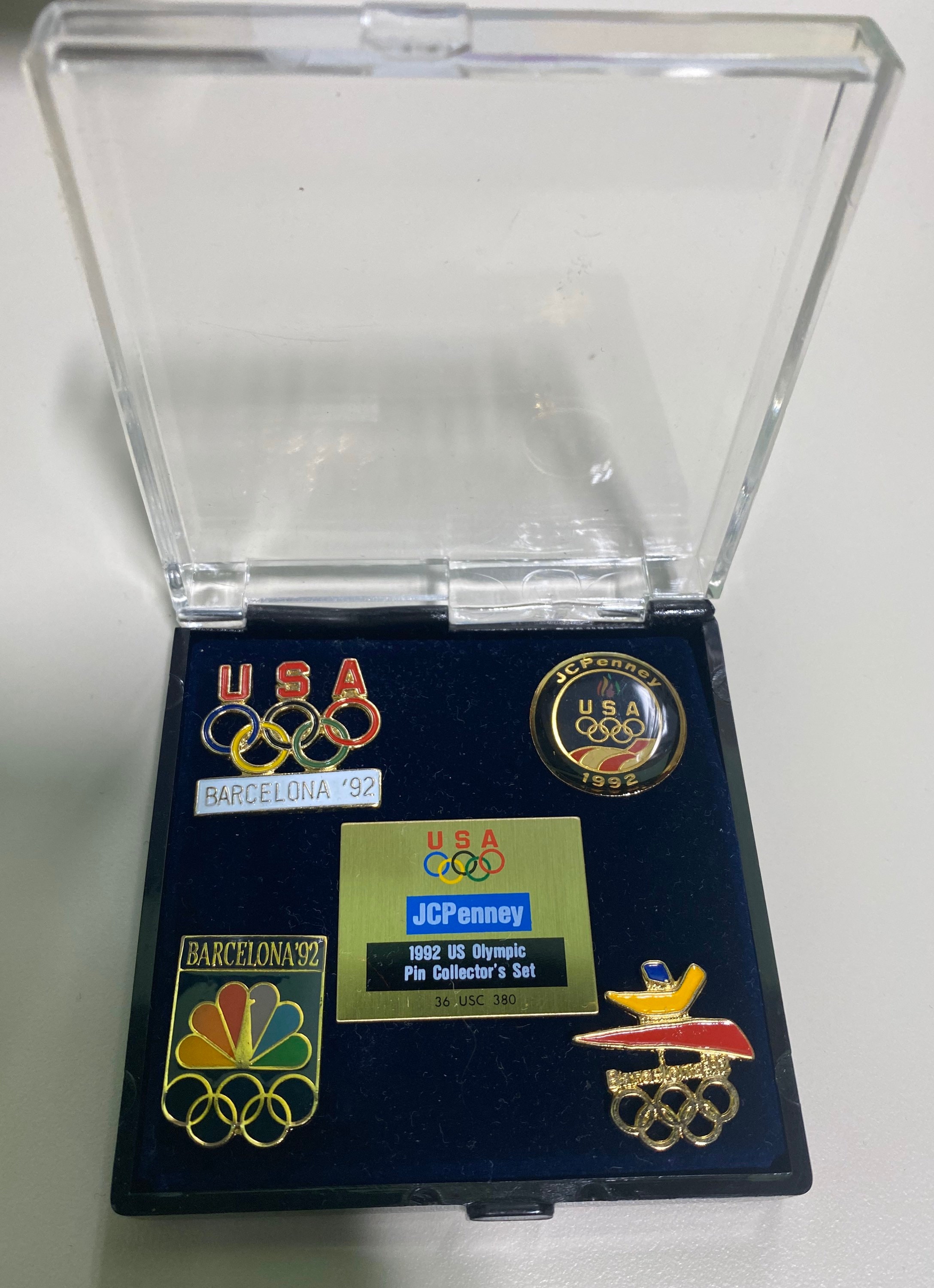 1992 オリンピック ピンセット、ヴィンテージ オリンピック ブローチ
