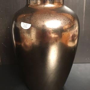 Vintage Haeger USA Large Bronze Tone Vase; Haeger Vase