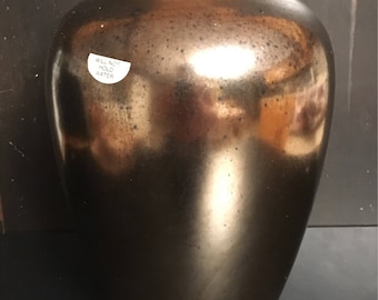 Vintage Haeger USA Large Bronze Tone Vase; Haeger Vase