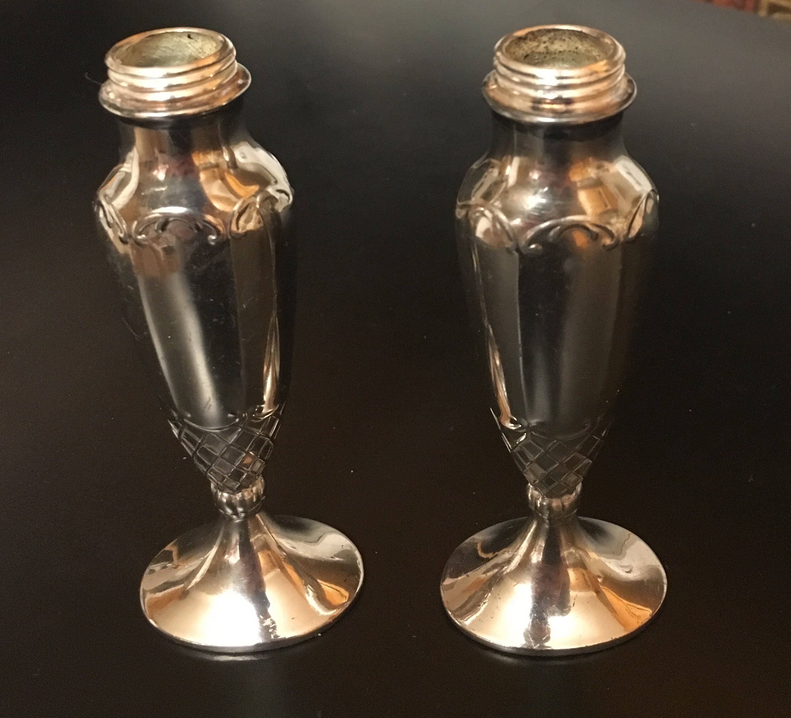 Vintage La France Reg Salt and Pepper Shakers Silver Shakers Etsy