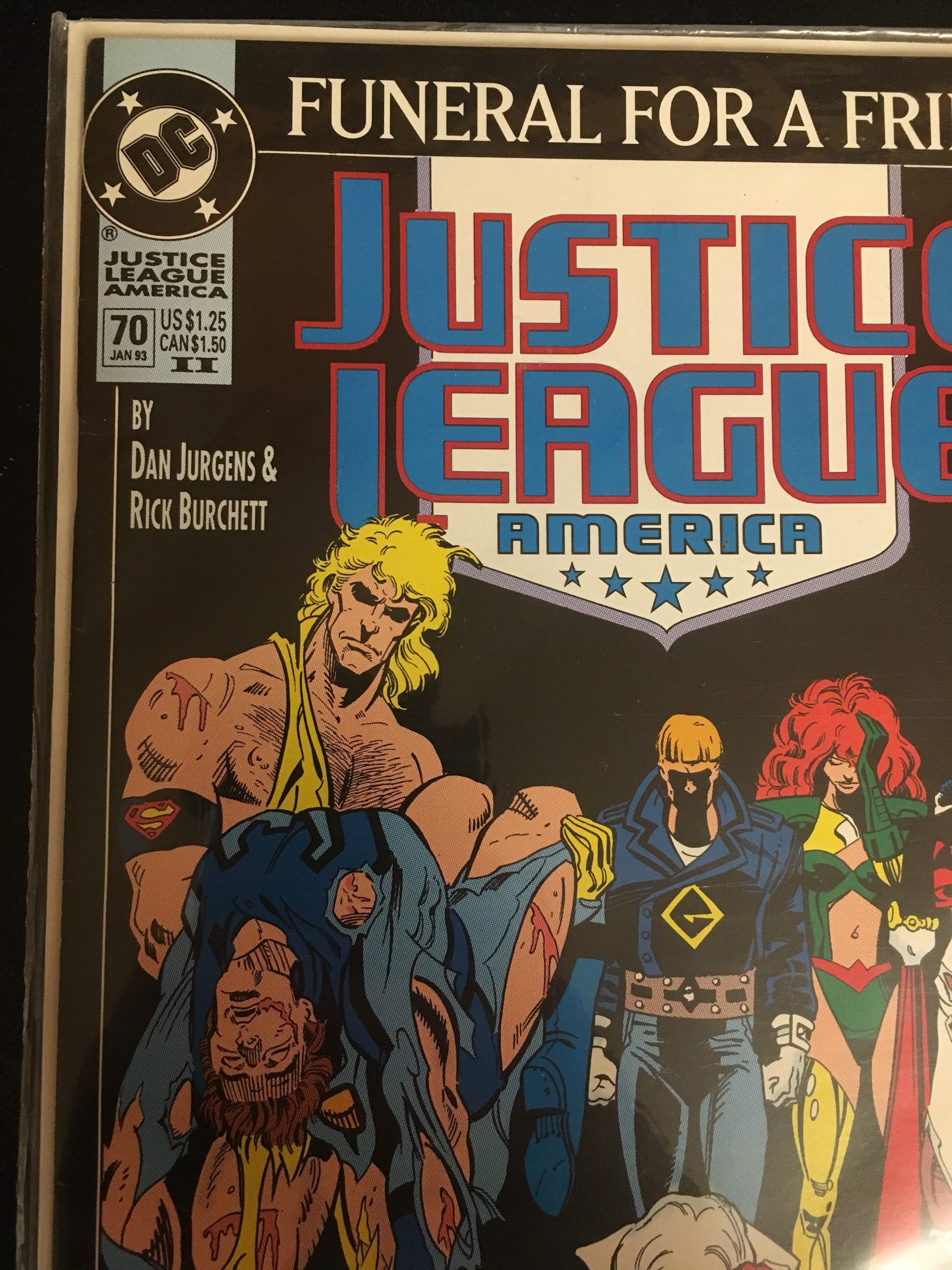 1993 DC Funeral for A Friend Justice League Comic Book 70 Excellent Etsy