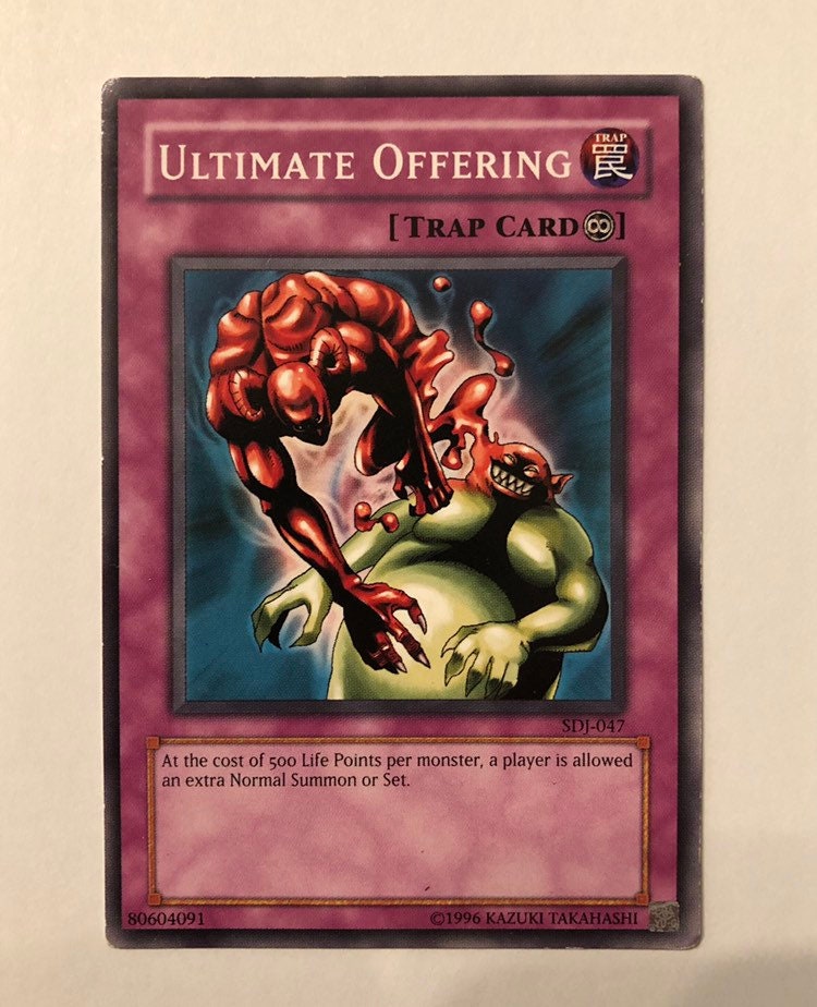 遊戯王　1996 遊戯王 アルティメット オファリング & 和僕 コレクターズ カード