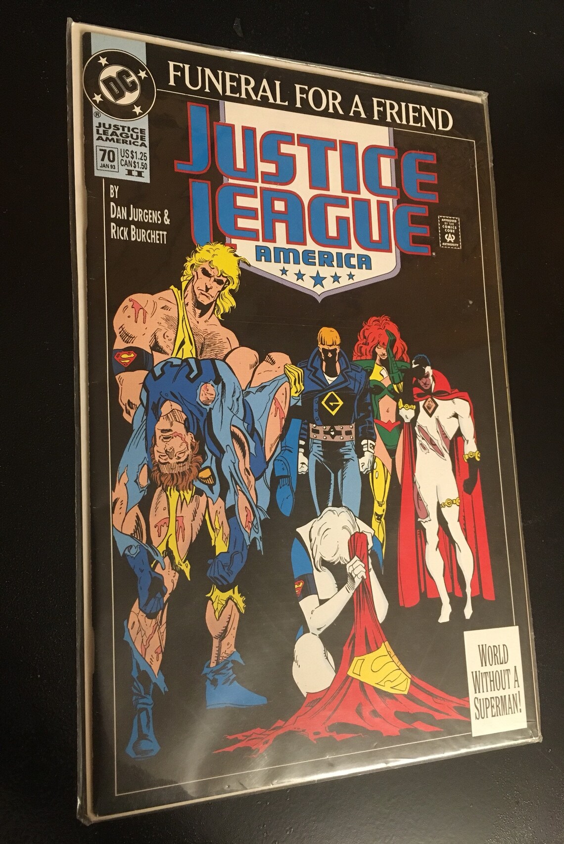 1993 DC Funeral for A Friend Justice League Comic Book 70 Excellent Etsy