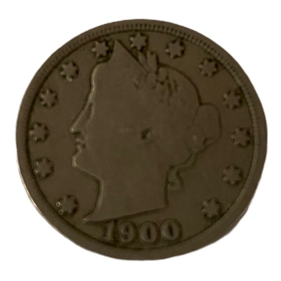 1900 Liberty Head V Nickel; 5 Cent Coin; 1900's Half Dimes - Etsy