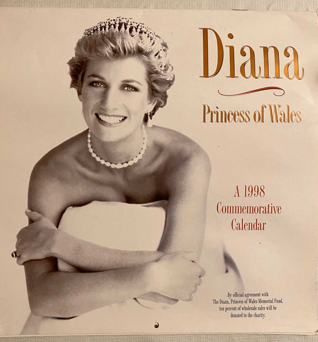 1997 Princess Diana Calendar 1998 Commemorative Calendar Etsy