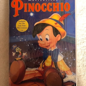Vintage Walt Disney meesterwerk Pinocchio VHS #239; Zwarte diamant Disney VHS; Fabriek verzegeld