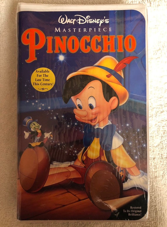 Vintage Walt Disney Masterpiece Pinocchio VHS 239 Black - Etsy