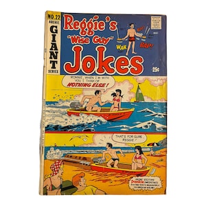 Reggies Wise Guy Jokes Comic; 1972 Archie Comic Book No 22; Vintage Archie Comics