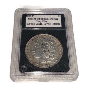 1885 - P Silver Morgan Dollar Very Fine; Antique Morgan Silver Dollar
