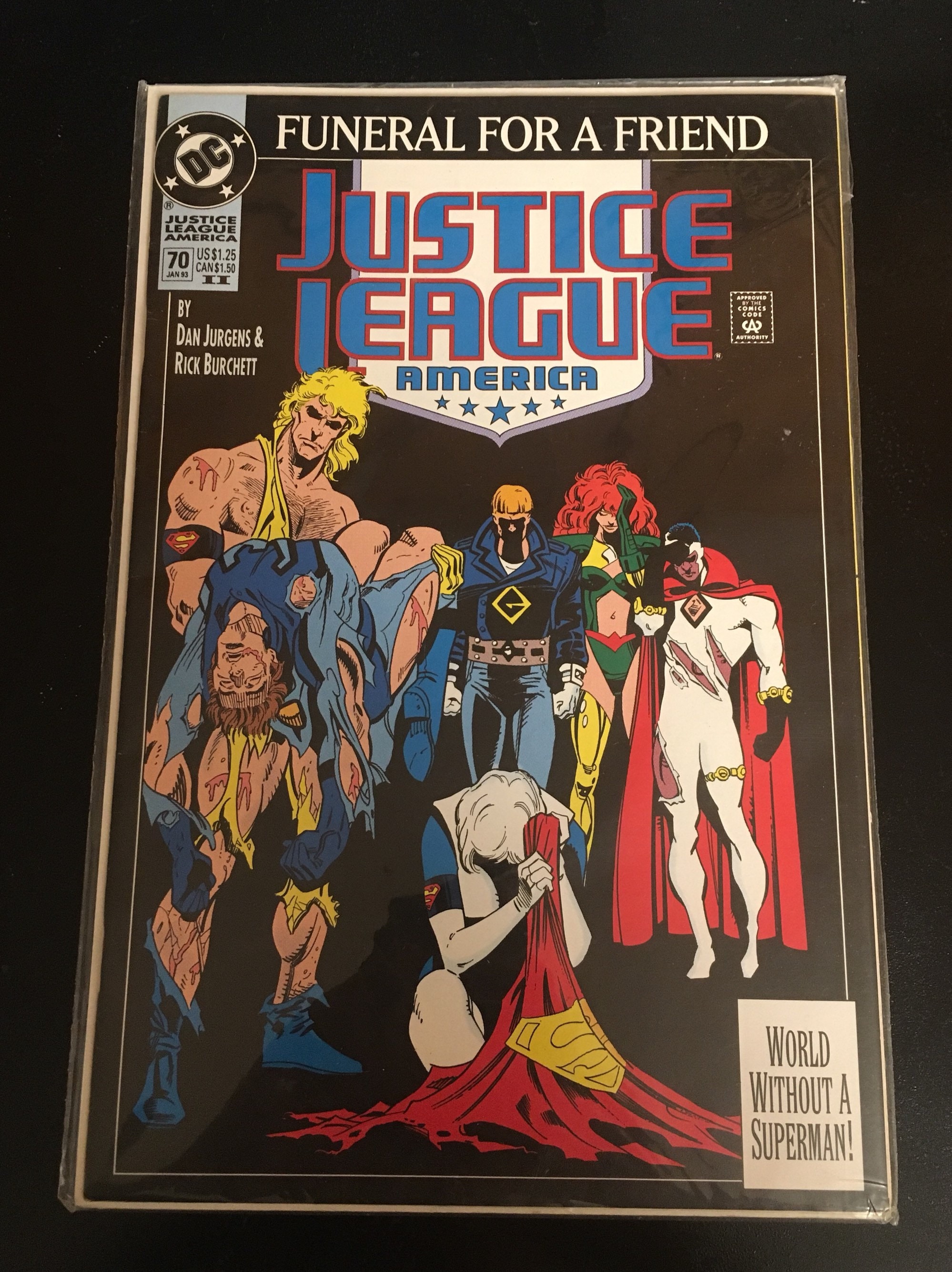 1993 DC Funeral for A Friend Justice League Comic Book 70