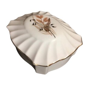 Vintage Adderley Trinket Box England Decorated Fine Bone China