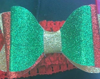 Christmas inspired double bow