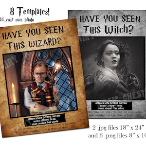 Have you seen ... ? Wanted Template for Poster, Sign, Photo Booth prop , party for wizard , witch ,  bridal shower , halloween ,