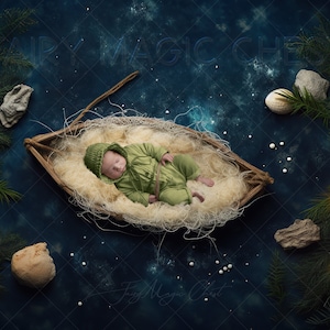 Newborn digital backdrop, background, boat for baby boy or girl