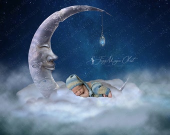 Fantasy Moon Photography Digital Backdrop: Newborn, Children (Digital Download)