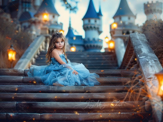 princess polly baby blue dress Adult Blue Renaissance Bella Hooded Dress Costume main image 1