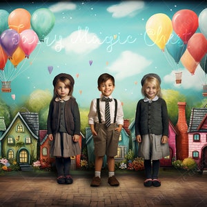 Back to School Digital Backdrop / Background for children Photography.