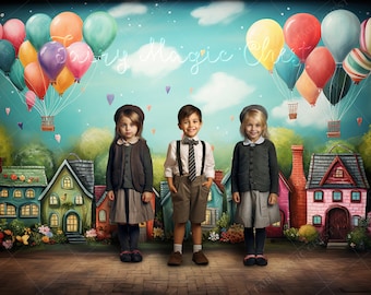 Back to School Digital Backdrop / Background for children Photography.