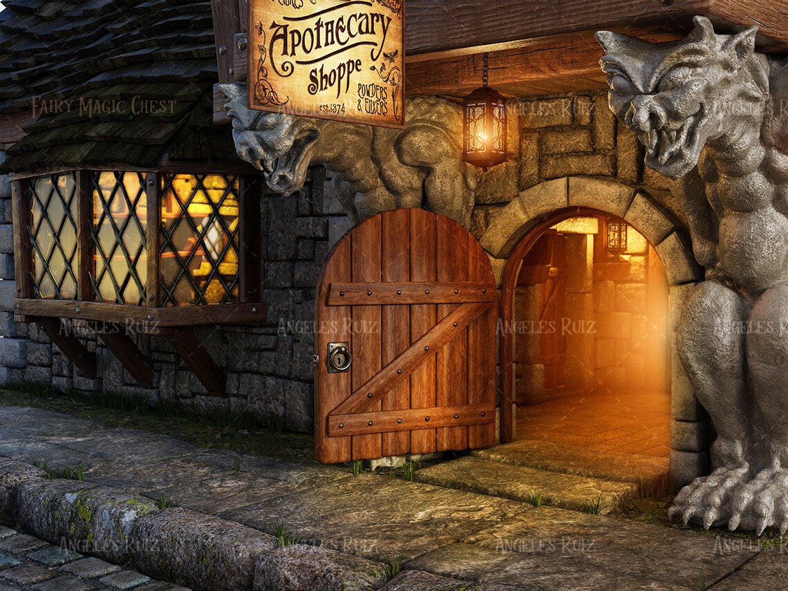 Digital Background / Backdrop Apothecary Great for - Etsy