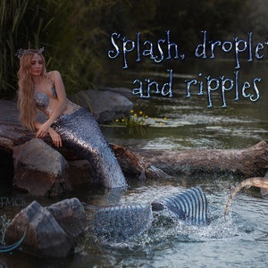 29 digital overlays, Splash, Droplets and Ripples, png, high resolution, separate files