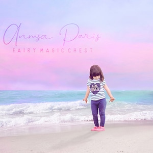Pastel beach digital background , summer digital backdrop , dreamy and romantic beach ideal for composite photography