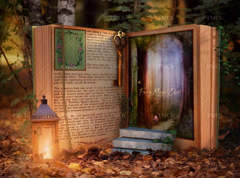 Autumn Storybook: Fantasy Photography Digital Backdrop (JPG) - Etsy