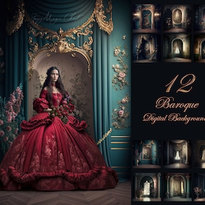 BUNDLE Fine Art Baroque Digital Backgrounds , Maternity, Portrait Overlays , Painterly, Composite photography, Fantasy