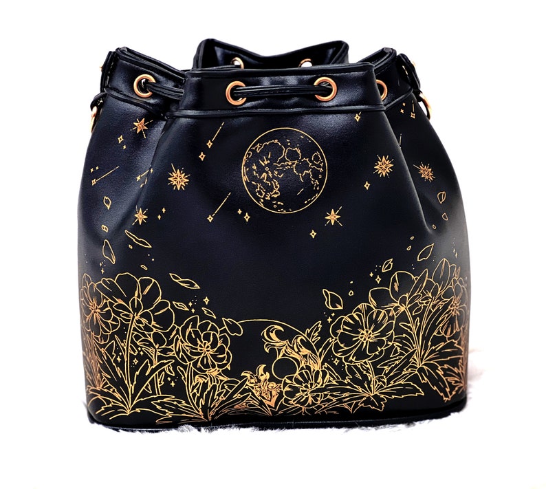 FFXIV Heartbloom Bucket Bag: Bloodspiller Black image 3