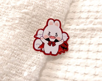 Vampire Bunny: Glossy Vinyl Sticker