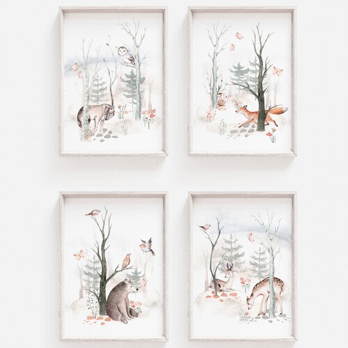 Young And Brave Sign 3Pcs Woodland Animal Nursery Wall Art Forest Animal Wall Decor Cute Watercolor Deer Bear Fox Poster Canvas Prints Paintings Pictures Artwork For Kids Baby Bedroom Decor Unframed Poster Young And Brave Sign 3Pcs Woodland Animal Nursery Wall Art Forest Animal Wall Decor Cute Watercolor Deer Bear Fox Poster Canvas Prints Paintings Pictures Artwork For Kids Baby Bedroom Decor Unframed Poster