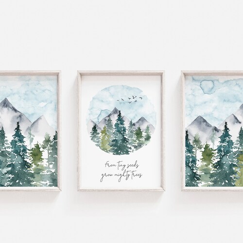 From Little Seeds Grow Mighty Trees Nursery Printable - Etsy